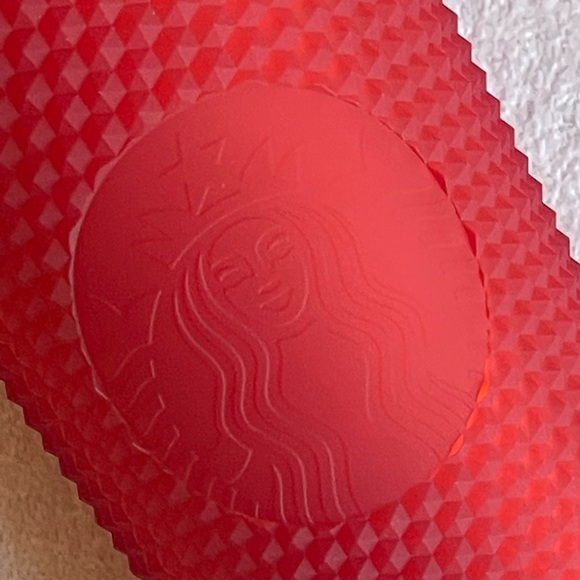 ❣️💗NWT SET Starbucks Matte Pink & Red Studded Venti Tumblers & 2 Extra straws - Picture 8 of 10